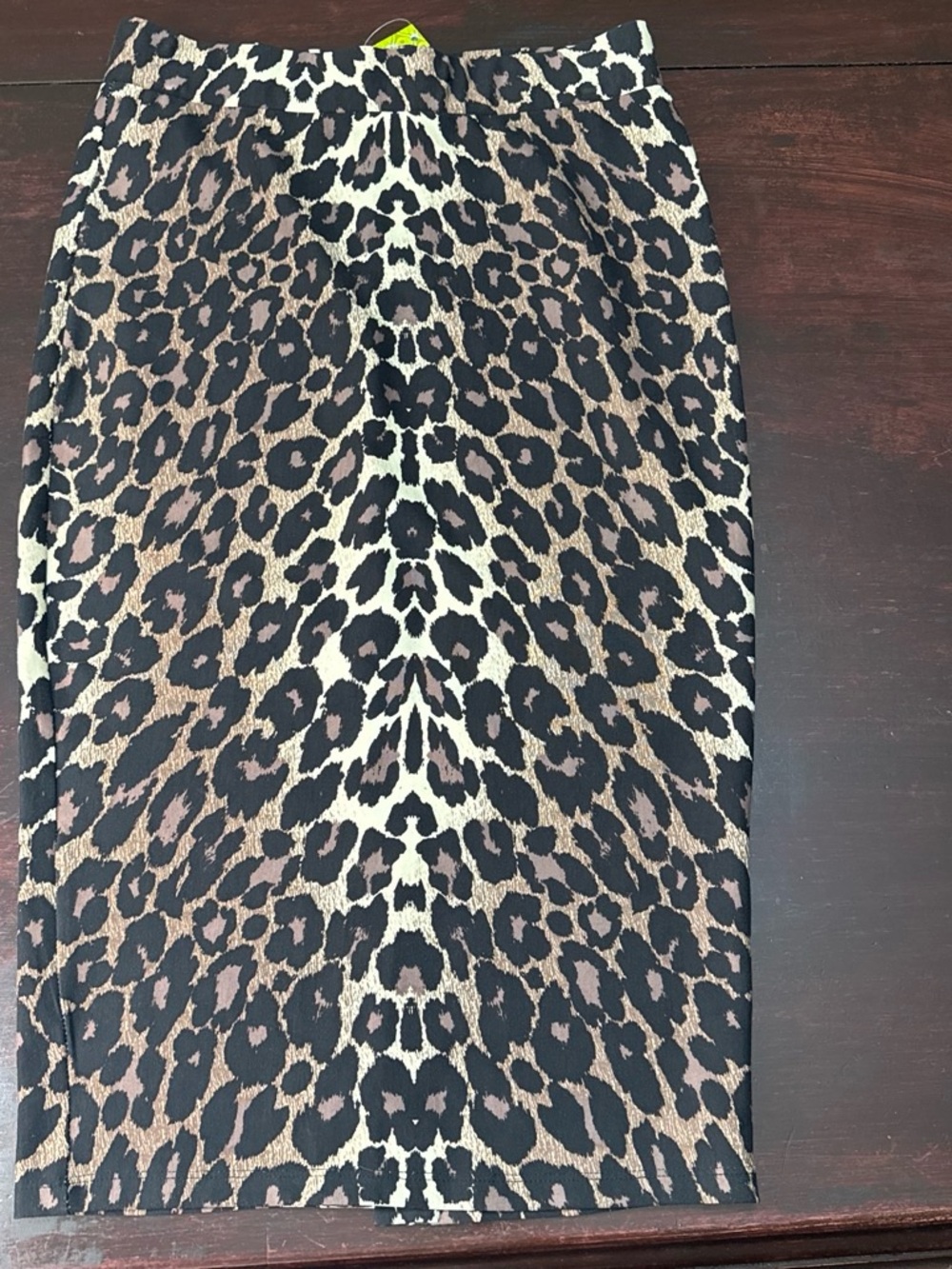 Gianni Bini Leopard-Print Pencil Skirt in Black Brown Cream